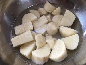 potatoes soaking