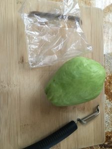 chayote, wrapper, peeler